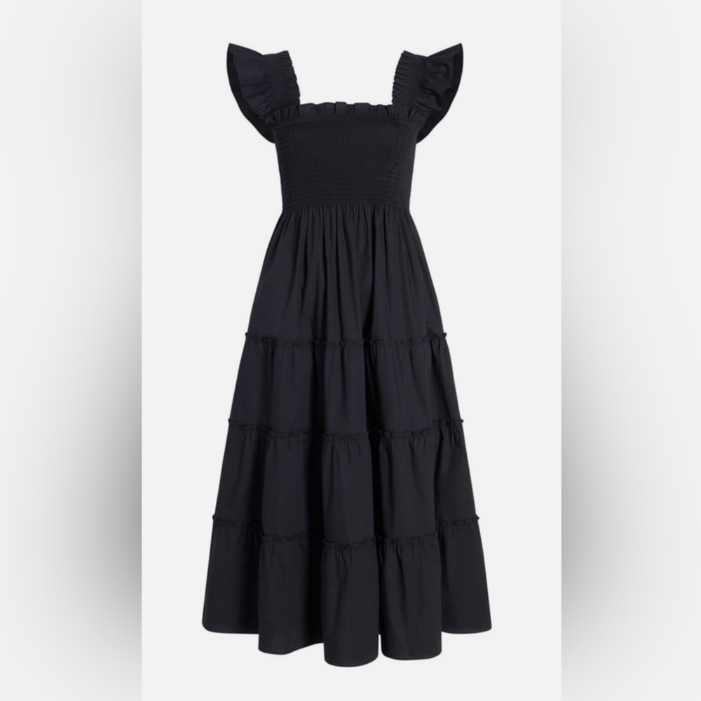 Hill House Home Ellie Nap Dress Black Cotton size Small